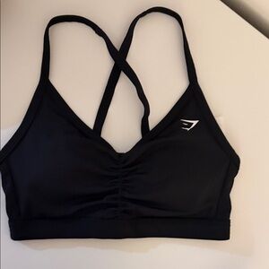 Gymshark Black Cross-Back Sports Bra